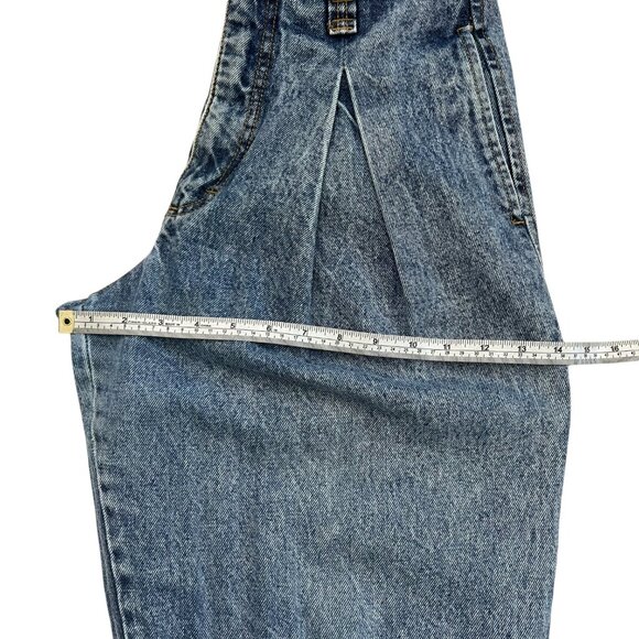 Vintage 80s Jordache Womens Pleated Taper Jeans Size 6‎ Grunge Streetwear Patch - Picture 11 of 13
